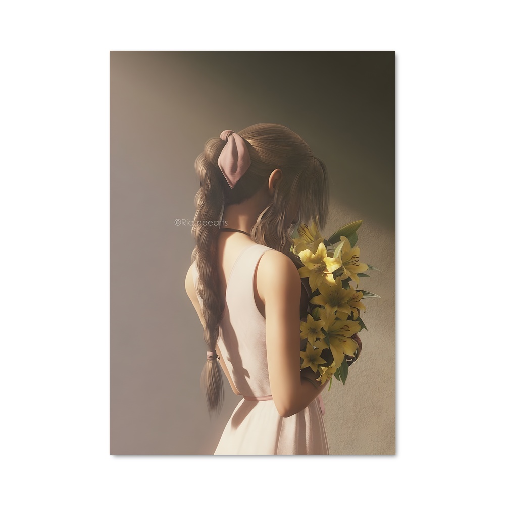 Poster Le Bouquet de l'Enfance – affiche Final Fantasy